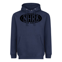 Navy nhra oval Heavyweight Hoodie - DesignPulse