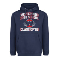 Navy westerburg class of 89 (heathers) variant Heavyweight Hoodie - DesignPulse