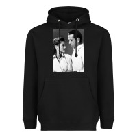 Black humphrey bogart Heavyweight Hoodie - DesignPulse