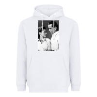 White humphrey bogart Heavyweight Hoodie - DesignPulse