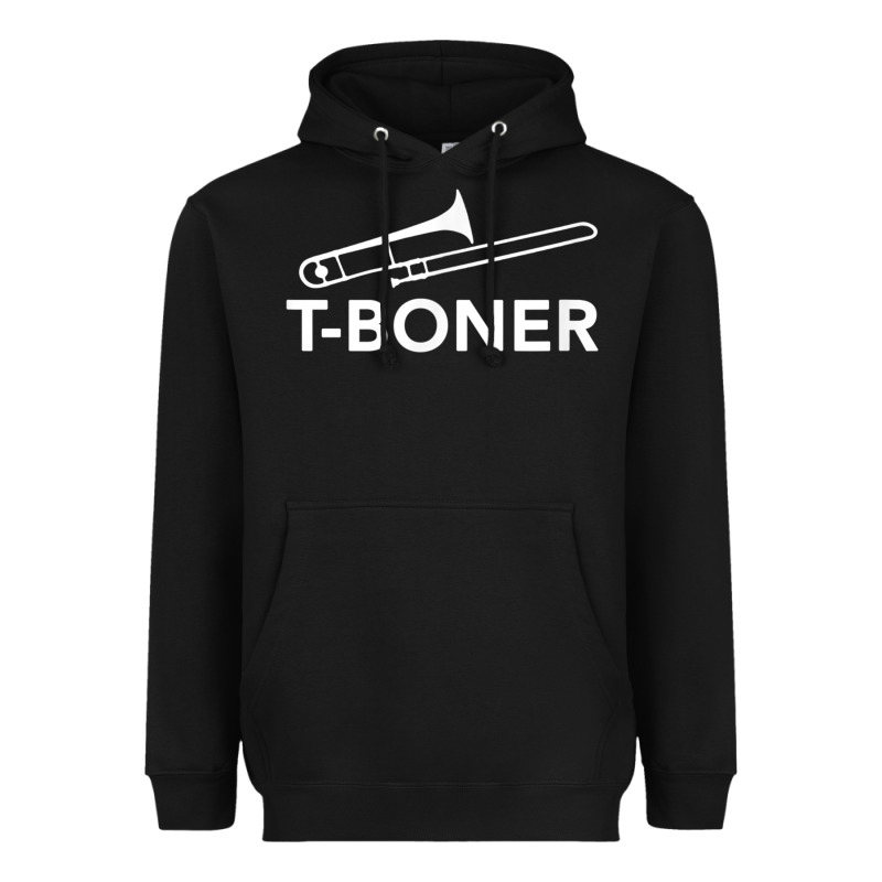 Funny Trombone Funny T Boner Funny T Boner Tboner Heavyweight Hoodie by DesignPulse | Teevron