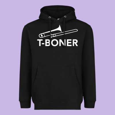 Funny Trombone Funny T Boner Funny T Boner Tboner Heavyweight Hoodie Designed By Designpulse