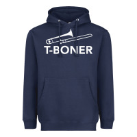 Navy funny trombone funny t boner funny t boner tboner Heavyweight Hoodie - DesignPulse
