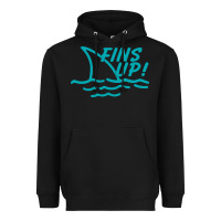 Black fins up jimmy Heavyweight Hoodie - DesignPulse