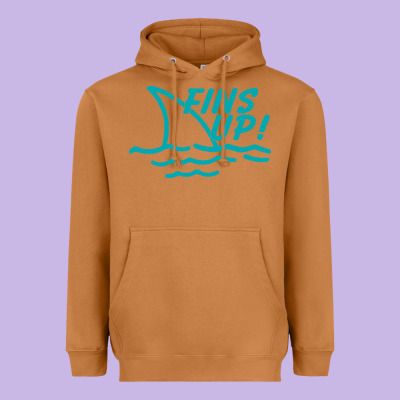 Fins Up Jimmy Heavyweight Hoodie Designed By Designpulse