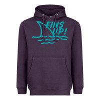 Plum fins up jimmy Heavyweight Hoodie - DesignPulse