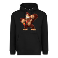Black Donkey Kong 3D Poster Heavyweight Hoodie - DesignPulse