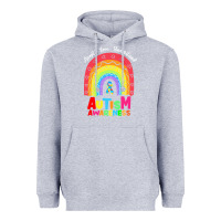Heather Grey autism awareness month t  shirt autism awareness rainbow accept unders Heavyweight Hoodie - DesignPulse