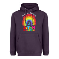 Plum autism awareness month t  shirt autism awareness rainbow accept unders Heavyweight Hoodie - DesignPulse