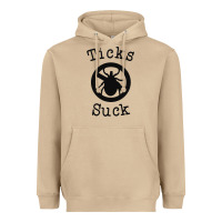 Mushroom ticks suck shirt lyme disease gift green awareness ribbon Heavyweight Hoodie - DesignPulse
