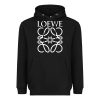 Black loewe Heavyweight Hoodie - DesignPulse
