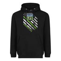 Black donate life Heavyweight Hoodie - DesignPulse