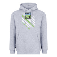 Heather Grey donate life Heavyweight Hoodie - DesignPulse