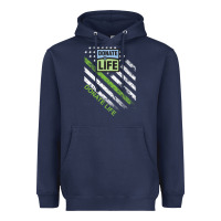 Navy donate life Heavyweight Hoodie - DesignPulse