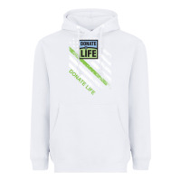 White donate life Heavyweight Hoodie - DesignPulse