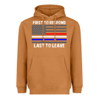 Meerkat police fire ems first responder american flag firefighter t shirt Heavyweight Hoodie - DesignPulse