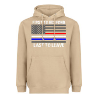 Mushroom police fire ems first responder american flag firefighter t shirt Heavyweight Hoodie - DesignPulse