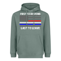 Sage police fire ems first responder american flag firefighter t shirt Heavyweight Hoodie - DesignPulse