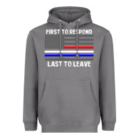 Storm police fire ems first responder american flag firefighter t shirt Heavyweight Hoodie - DesignPulse