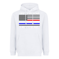 White police fire ems first responder american flag firefighter t shirt Heavyweight Hoodie - DesignPulse