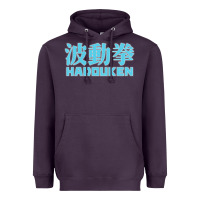 Plum hadouken street arcade fighter retro ryu gaming funny Heavyweight Hoodie - DesignPulse
