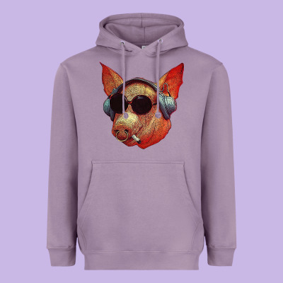 Blodwyn Pig Heavyweight Hoodie Designed By Designpulse