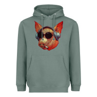 Sage Blodwyn pig Heavyweight Hoodie - DesignPulse