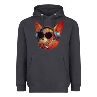Smoke Blodwyn pig Heavyweight Hoodie - DesignPulse