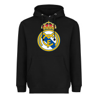 Black real,madrid Heavyweight Hoodie - DesignPulse