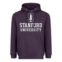 Plum stanford university logo Heavyweight Hoodie - DesignPulse