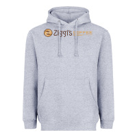 Heather Grey ziggi's coffee Heavyweight Hoodie - DesignPulse
