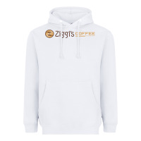 White ziggi's coffee Heavyweight Hoodie - DesignPulse