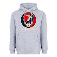 Heather Grey grateful dude Heavyweight Hoodie - DesignPulse