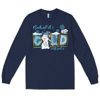 Navy Baby It's Cold Outside Long Sleeve Tee - FaDigitalArtStudio