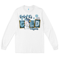 White Baby It's Cold Outside Long Sleeve Tee - FaDigitalArtStudio