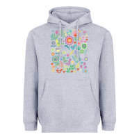 Heather Grey cute birds t  shirt birds and blooms   cute floral pattern by cecca de Heavyweight Hoodie - DesignPulse