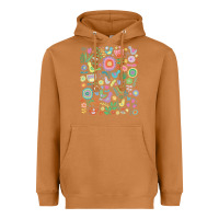 Meerkat cute birds t  shirt birds and blooms   cute floral pattern by cecca de Heavyweight Hoodie - DesignPulse