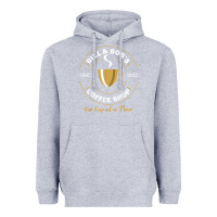 Heather Grey bill and bob coffee shop aa recovery gift t shirt Heavyweight Hoodie - PixelWave