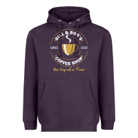 Plum bill and bob coffee shop aa recovery gift t shirt Heavyweight Hoodie - PixelWave
