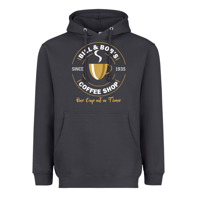 Bill And Bob Coffee Shop Aa Recovery Gift T Shirt Heavyweight Hoodie by PixelWave | Teevron