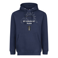 Navy the rapture is my retirement plan bible heaven jesus Heavyweight Hoodie - PixelWave