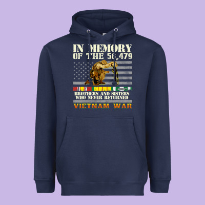 Vietnam War Veterans Us Memorial Day In The Memory Of 58479 38 Heavyweight Hoodie Designed By Pixelwave