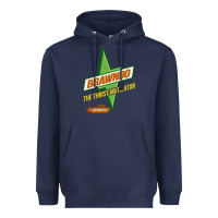 Navy brawndo the thirst mutilator   idiocracy inspired active Heavyweight Hoodie - PixelWave