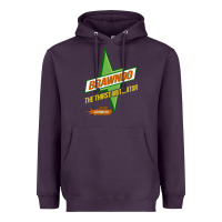 Plum brawndo the thirst mutilator   idiocracy inspired active Heavyweight Hoodie - PixelWave