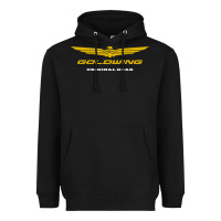 Black goldwing Heavyweight Hoodie - PixelWave