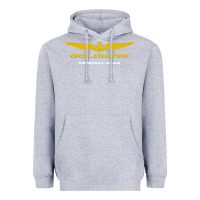 Heather Grey goldwing Heavyweight Hoodie - PixelWave