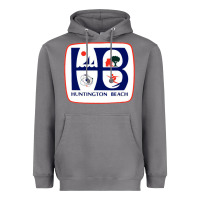 Storm Coat of arms of Huntington Beach Heavyweight Hoodie - PixelWave