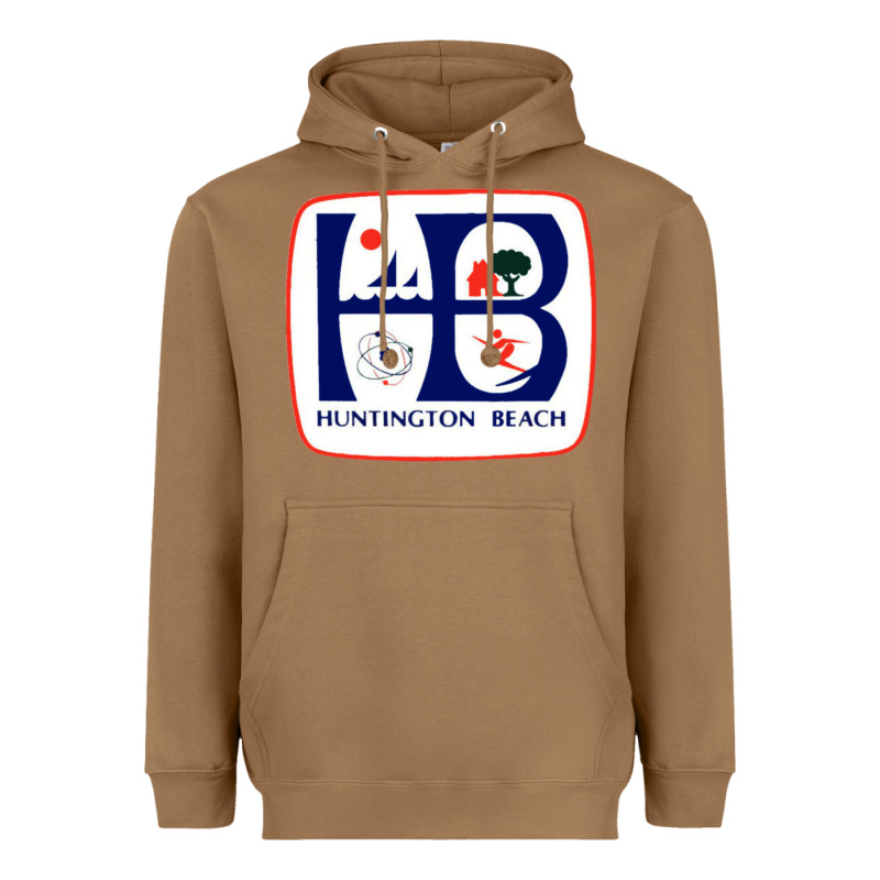 Coat Of Arms Of Huntington Beach Heavyweight Hoodie by PixelWave | Teevron