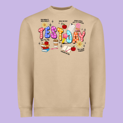 Test Day Heavyweight Sweatshirt Designed By Jahusdesignshop