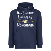 Navy happiness is being a mommom  cute mothers day gifts Heavyweight Hoodie - PixelWave